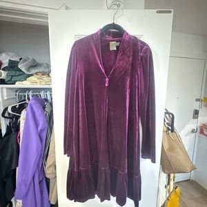 Purple Velvet Dress